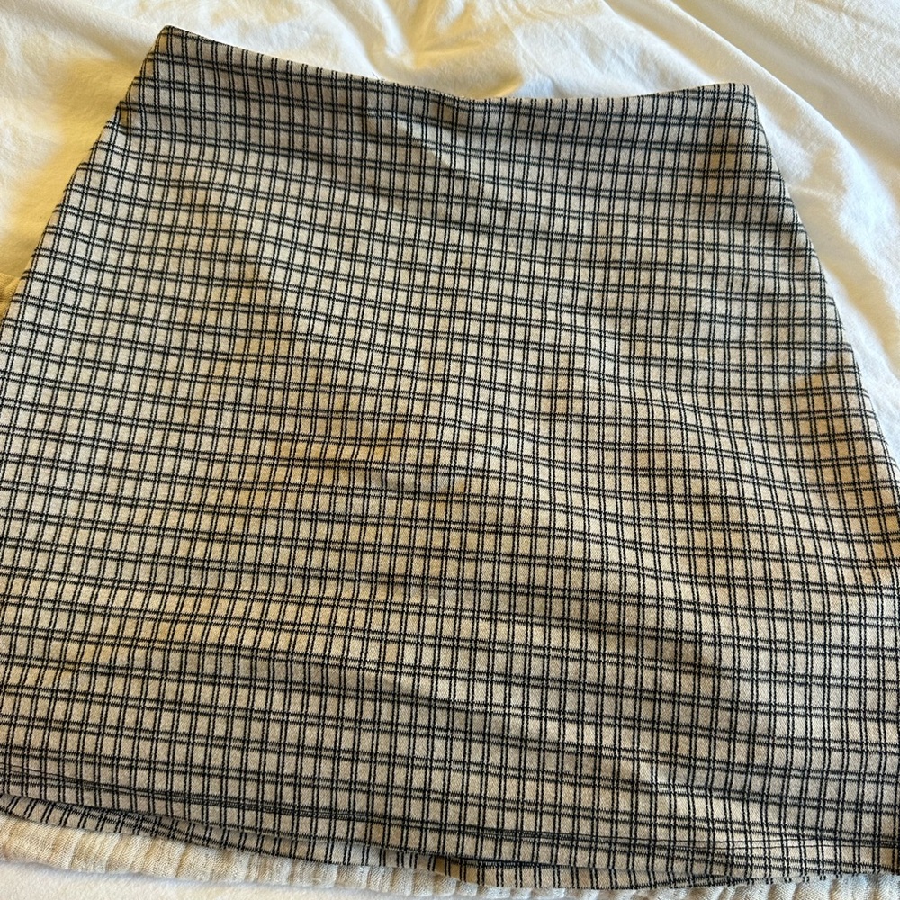 Plaid A-Line Skirt